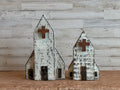 Rustic Wooden Church Shelf Sitter - Farmhouse Faith Decor
