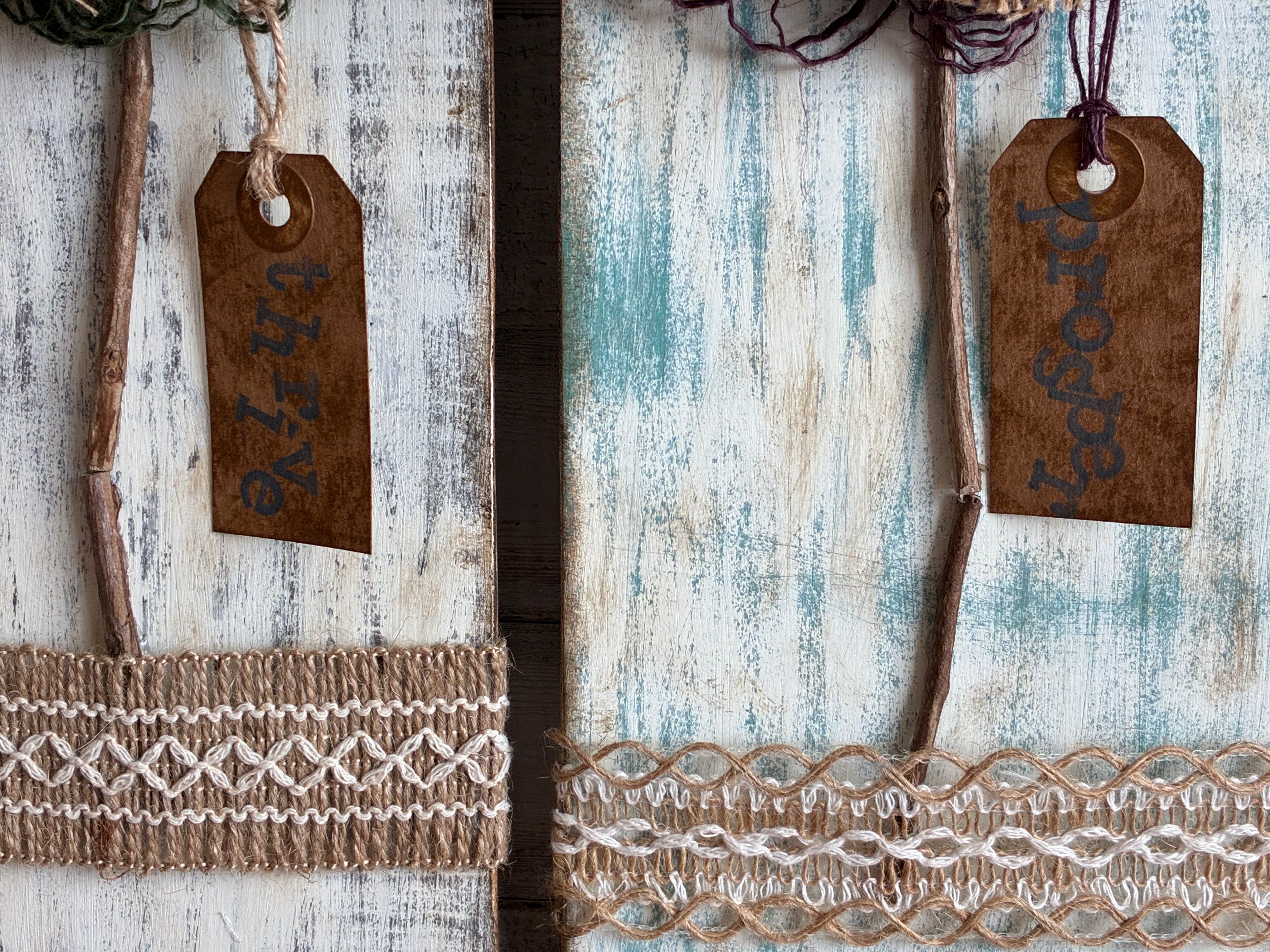 Burlap Rosette Wall Hanger – Rustic Farmhouse Cottagecore Decor