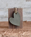 Clay Heart Shelf Sitter | Dangling Jute Rope